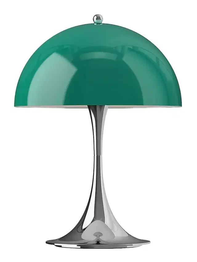 Louis Poulsen Panthella 250 Portable Original Chrome Lamp - Original Opal Green