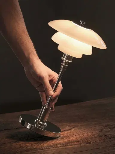 Louis Poulsen Ph 1/1 Portable Chrome Plate Lamp | Thumbnail 5