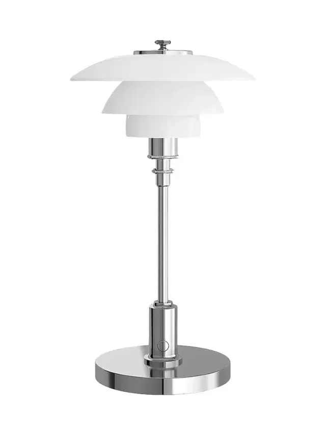 Louis Poulsen Ph 1/1 Portable Chrome Plate Lamp - High Lustre Chrome Plated