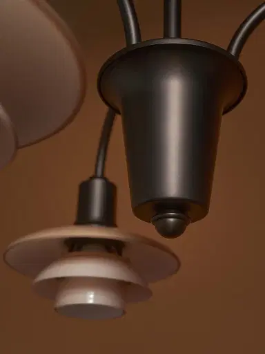 Louis Poulsen Ph 1/1 Aged Brass 3-Light Chandelier | Thumbnail 5 Louis Poulsen Ph 1/1 Aged Brass 3-Light Chandelier | Thumbnail 5