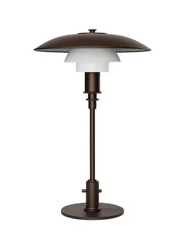 Louis Poulsen Aged Brass Opal Table Lamp | Thumbnail 1 Louis Poulsen Aged Brass Opal Table Lamp | Thumbnail 1