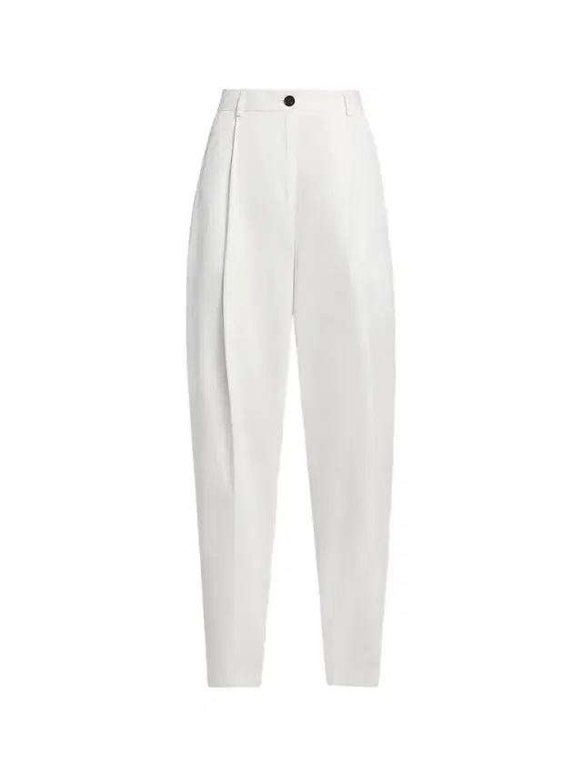 Toteme Women's Single Pleat Cotton Trousers - White