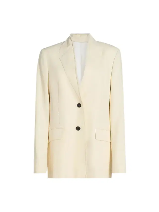 Toteme Women's Raw Lapel Jacket - Ecru