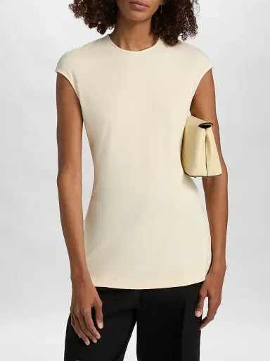 TOTEME Women's Everyday Jersey Top - Ecru - Size XL | Thumbnail 3