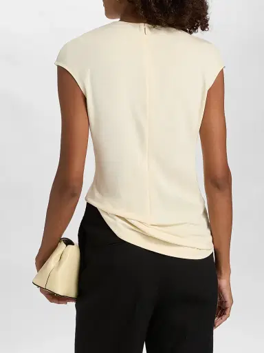 TOTEME Women's Everyday Jersey Top - Ecru - Size XL | Thumbnail 5