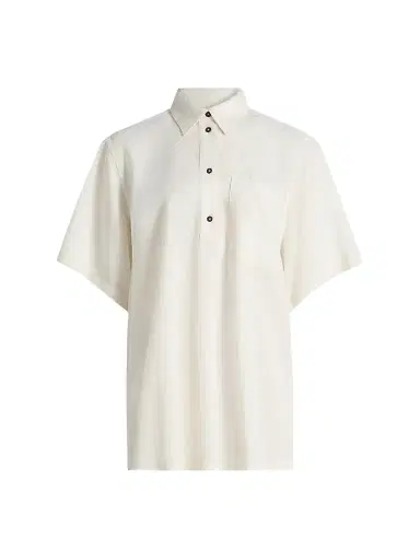 TOTEME Women's Fluid Polo Shirt | Thumbnail 1 TOTEME Women's Fluid Polo Shirt | Thumbnail 1
