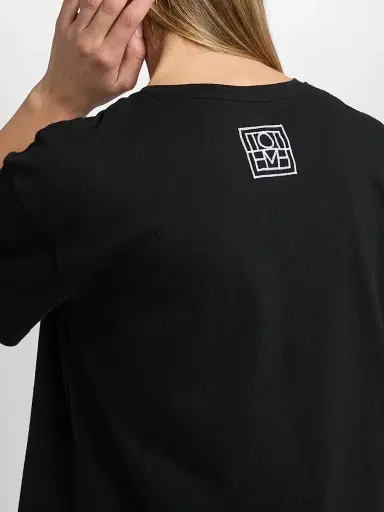 TOTEME Women's Embroidered Monogram Cotton Classic T-Shirt | Thumbnail 6 TOTEME Women's Embroidered Monogram Cotton Classic T-Shirt | Thumbnail 6