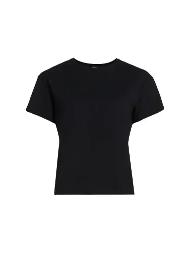 TOTEME Women's Embroidered Monogram Cotton Classic T-Shirt | Thumbnail 1 TOTEME Women's Embroidered Monogram Cotton Classic T-Shirt | Thumbnail 1