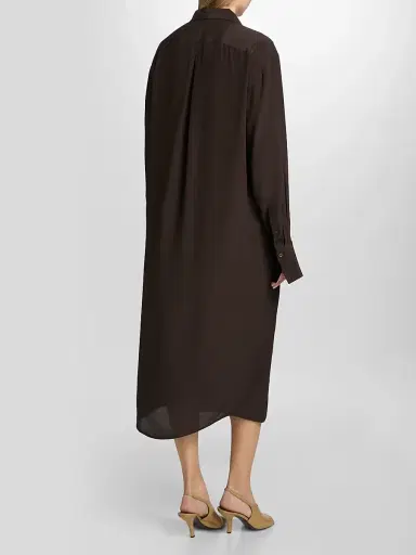 TOTEME Women's Silk Midi Shirtdress | Thumbnail 5 TOTEME Women's Silk Midi Shirtdress | Thumbnail 5