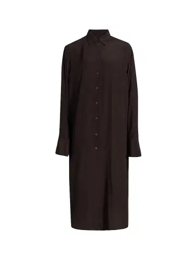 TOTEME Women's Silk Midi Shirtdress | Thumbnail 1 TOTEME Women's Silk Midi Shirtdress | Thumbnail 1
