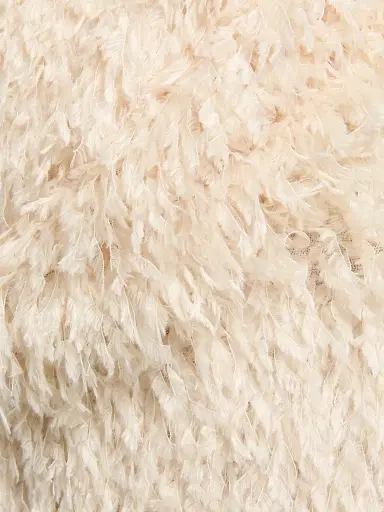 TOTEME Women's Feathered-Jersey Knee-Length Skirt - Eggshell - Size 12 | Thumbnail 7