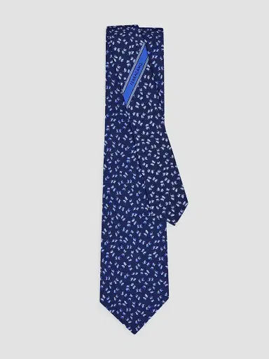 Ferragamo Men's Dragonfly Print Silk Tie | Thumbnail 3 Ferragamo Men's Dragonfly Print Silk Tie | Thumbnail 3