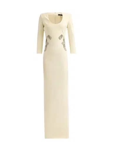 Chiara Boni La Petite Robe Women's Addie Embellished-Side Column Gown | Thumbnail 1 Chiara Boni La Petite Robe Women's Addie Embellished-Side Column Gown | Thumbnail 1