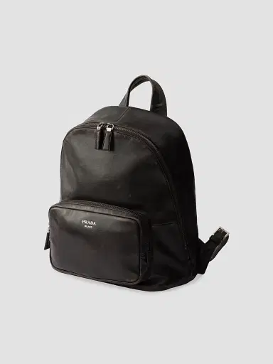 Prada Men's Distressed Nappa Leather Backpack | Thumbnail 4