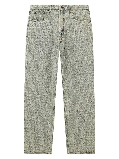 Emporio Armani Men's Logo Relaxed Jeans - Light Blue Denim - Size 38 | Thumbnail 1