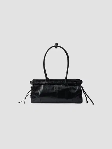 Prada Women's Bonnie Medium Top Handle Leather Bag - Black | Thumbnail 3