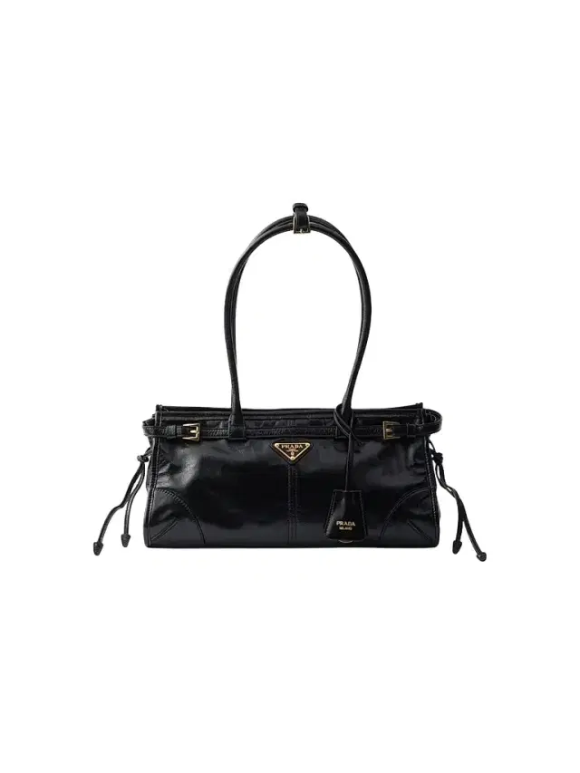 Prada Women's Bonnie  Top Handle Leather Bag - Black