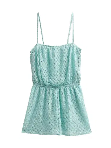 Missoni Women's Pearl Knit Cover-Up Romper - Aquamarine - Size 8 | Thumbnail 1
