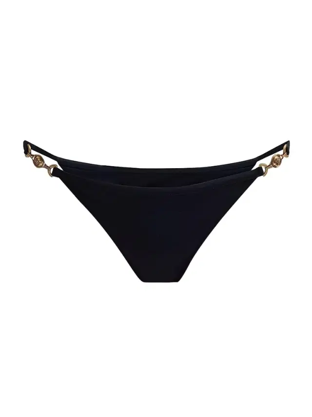 Versace Women's Medusa Head Hardware Bikini Bottom - Black