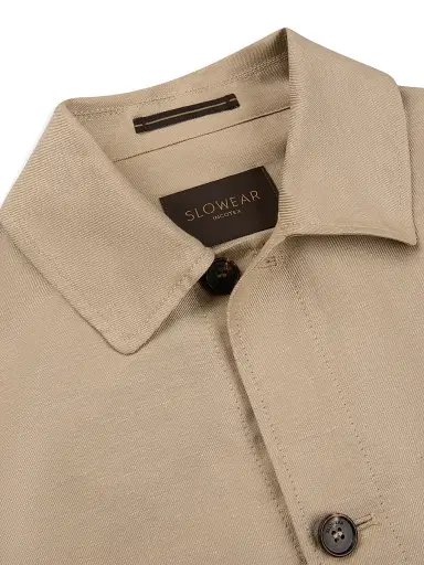 Slowear Men's Wool-Linen Button-Front Chore Jacket - Light Beige | Thumbnail 5