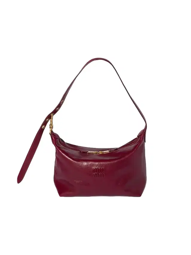 Miu Miu Women's Spirit Nappa Leather Shoulder Bag - Dark Red