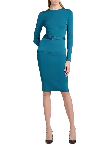 Tom Ford Women's Stretch Knit Knee-Length Skirt | Thumbnail 2 Tom Ford Women's Stretch Knit Knee-Length Skirt | Thumbnail 2
