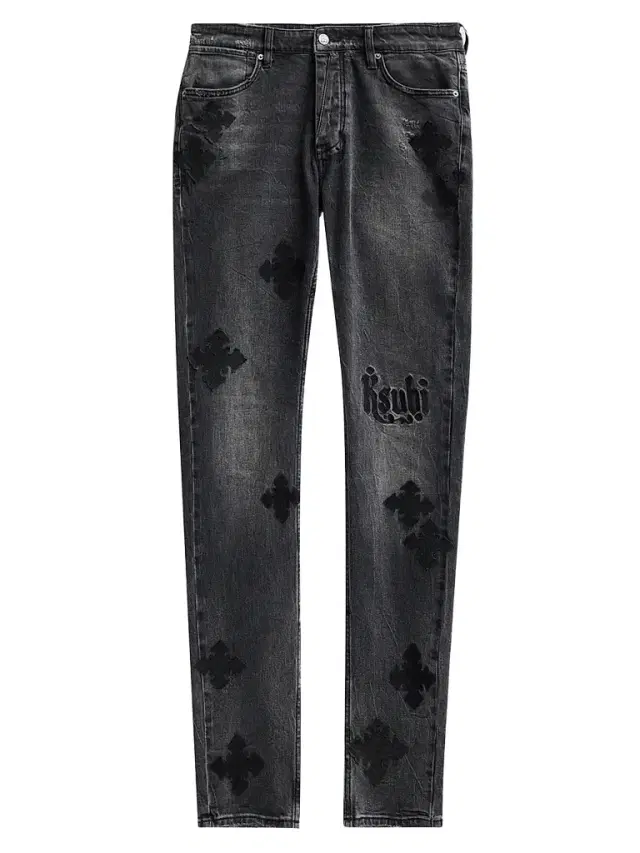 Men's Van Winkle Blakk Metal Paise Jeans - Black