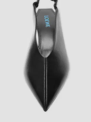 Loewe Women's Origami Cubic 45MM Leather Slingback Pumps - Black - Size 11 | Thumbnail 4