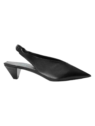 Loewe Women's Origami Cubic 45MM Leather Slingback Pumps - Black - Size 11 | Thumbnail 1