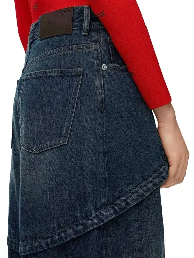 Loewe Women's Layered Wide-Leg Jeans | Thumbnail 5 Loewe Women's Layered Wide-Leg Jeans | Thumbnail 5