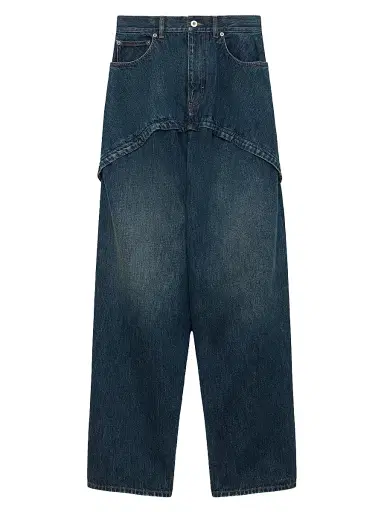 Loewe Women's Layered Wide-Leg Jeans | Thumbnail 1 Loewe Women's Layered Wide-Leg Jeans | Thumbnail 1