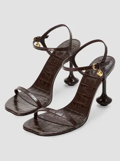 Loewe Women's Toy 90MM Croc-Embossed Sandals | Thumbnail 2 Loewe Women's Toy 90MM Croc-Embossed Sandals | Thumbnail 2