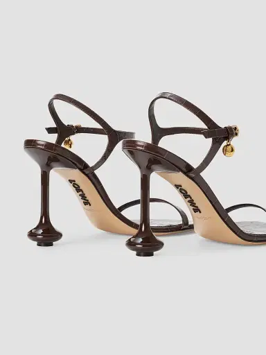 Loewe Women's Toy 90MM Croc-Embossed Sandals | Thumbnail 4 Loewe Women's Toy 90MM Croc-Embossed Sandals | Thumbnail 4