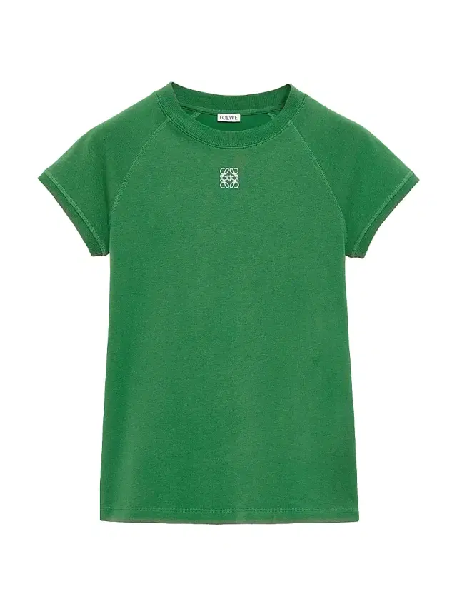 LOEWE Women's Logo Cotton-Blend T-Shirt - Green