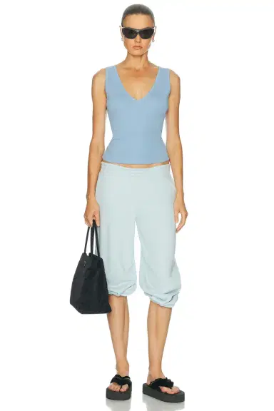 Skims Drapey French Terry Cropped Low Rise Jogger Sweatpant | Thumbnail 5