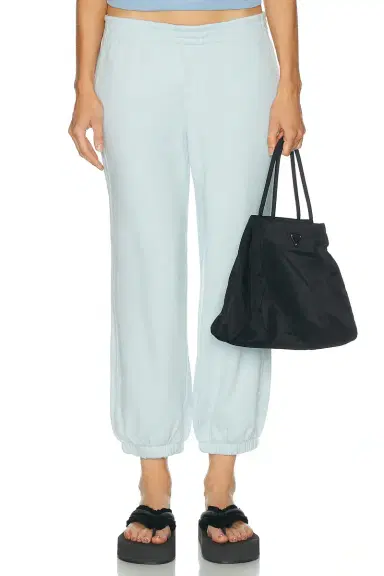 Skims Drapey French Terry Cropped Low Rise Jogger Sweatpant | Thumbnail 1