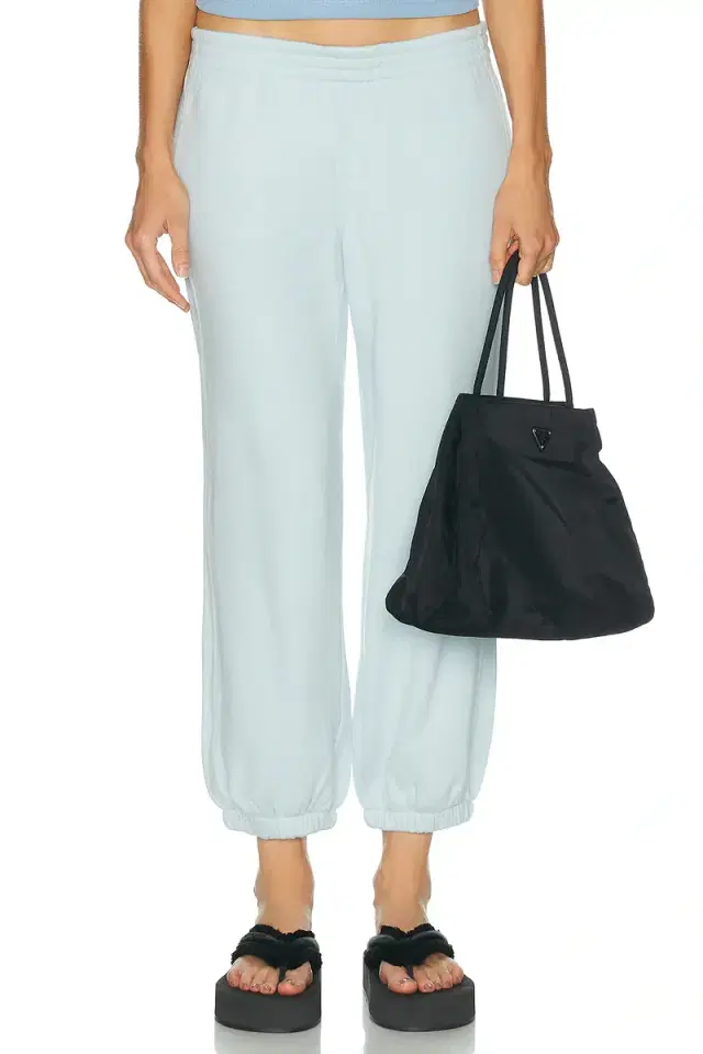 SKIMS Drapey French Terry Cropped Low Rise Jogger Sweatpant