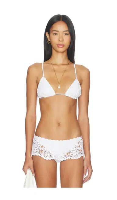 Frankies Bikinis X Paige Lorenze Elena Crochet Bikini Top | Thumbnail 1 Frankies Bikinis X Paige Lorenze Elena Crochet Bikini Top | Thumbnail 1