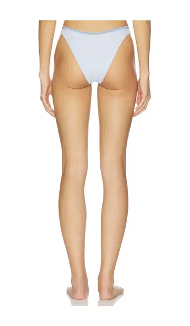 Frankies Bikinis X Paige Lorenze Dove Ribbed Bikini Bottom | Thumbnail 3 Frankies Bikinis X Paige Lorenze Dove Ribbed Bikini Bottom | Thumbnail 3