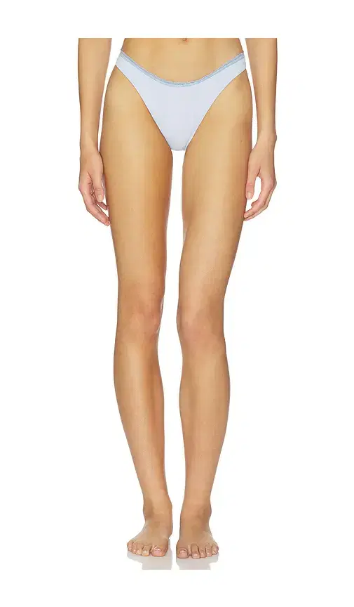 Frankies Bikinis X Paige Lorenze Dove Ribbed Bikini Bottom