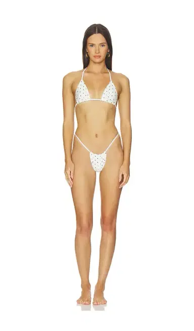Frankies Bikinis X Paige Lorenze Conrad Satin Bikini Bottom | Thumbnail 4 Frankies Bikinis X Paige Lorenze Conrad Satin Bikini Bottom | Thumbnail 4