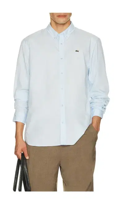 Lacoste Regular Fit Stretch Poplin Shirt | Thumbnail 1 Lacoste Regular Fit Stretch Poplin Shirt | Thumbnail 1