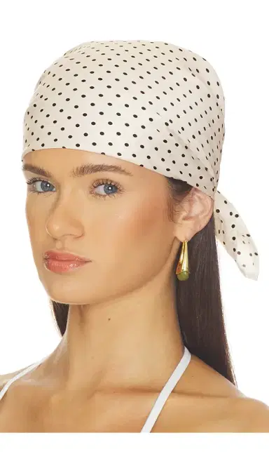 Frankies Bikinis X Paige Lorenze Just Married Head Scarf | Thumbnail 1 Frankies Bikinis X Paige Lorenze Just Married Head Scarf | Thumbnail 1