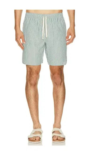Rhythm Seersucker Stripe Jam Short | Thumbnail 1 Rhythm Seersucker Stripe Jam Short | Thumbnail 1