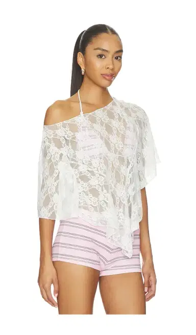 Frankies Bikinis X Paige Lorenze Romantic Lace Blouse | Thumbnail 2 Frankies Bikinis X Paige Lorenze Romantic Lace Blouse | Thumbnail 2