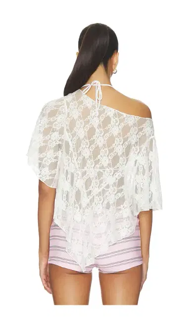 Frankies Bikinis X Paige Lorenze Romantic Lace Blouse | Thumbnail 3 Frankies Bikinis X Paige Lorenze Romantic Lace Blouse | Thumbnail 3