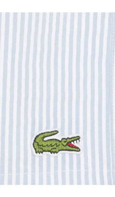 Lacoste Mid Length Striped Textured Swim Trunk | Thumbnail 5 Lacoste Mid Length Striped Textured Swim Trunk | Thumbnail 5