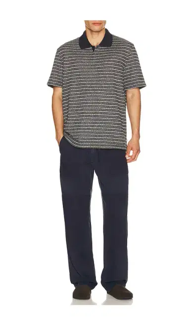Les Deux Knitted Stripe Polo | Thumbnail 3