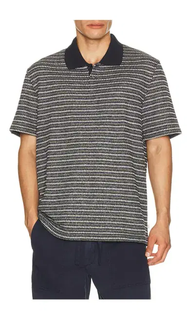 Les Deux Knitted Stripe Polo | Thumbnail 1