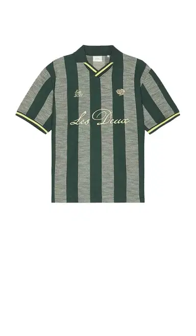 Les Deux Stripe Jacquard Football Jersey | Thumbnail 4